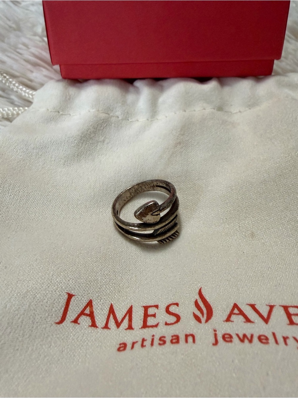 James Avery Antique-Finish Arrow Wrap Ring - Silver Tone